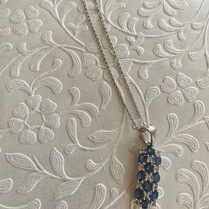 Jewelry - Diamond Sapphire Necklace Jewelry - Diamond Sapphire Necklace